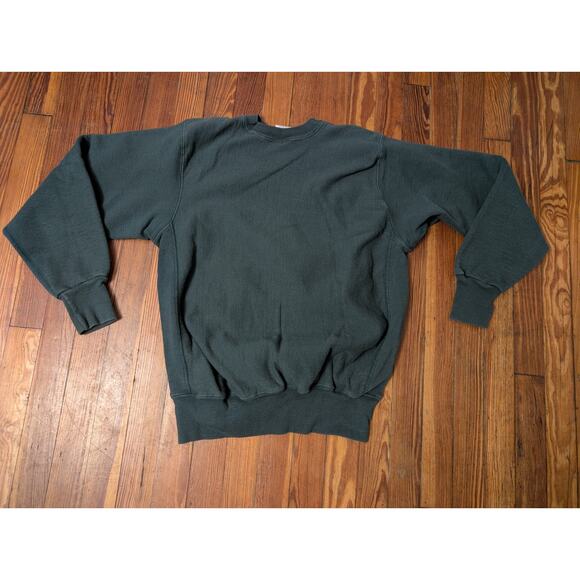 VTG MV Pro Weave University of Alaska Green Mens Small Crewneck - Picture 2 of 7
